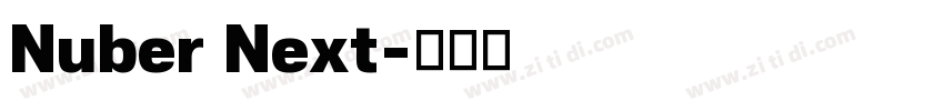 Nuber Next字体转换